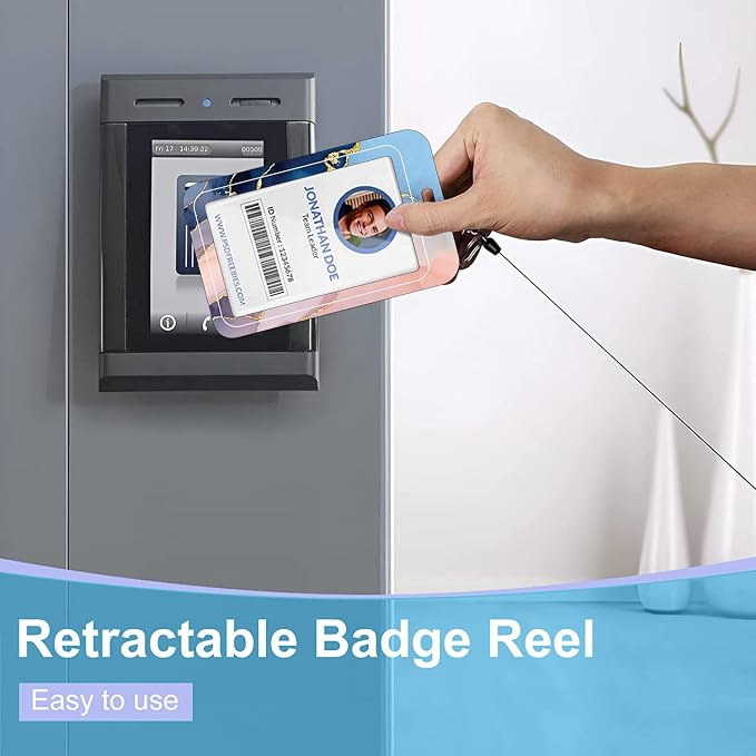 Badge Lanyard, Retractable Badge Holder - Image 4