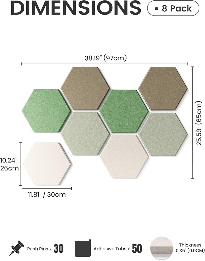 Fluxynara Hexagon Cork Board Alternative - Image 2