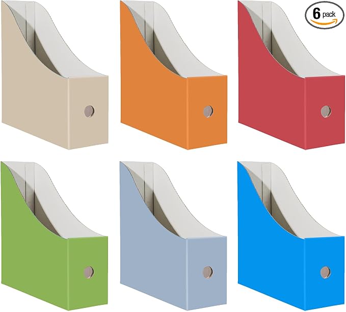 Limitliho 6 Pack Cardboard Magazine Holder by Limitliho