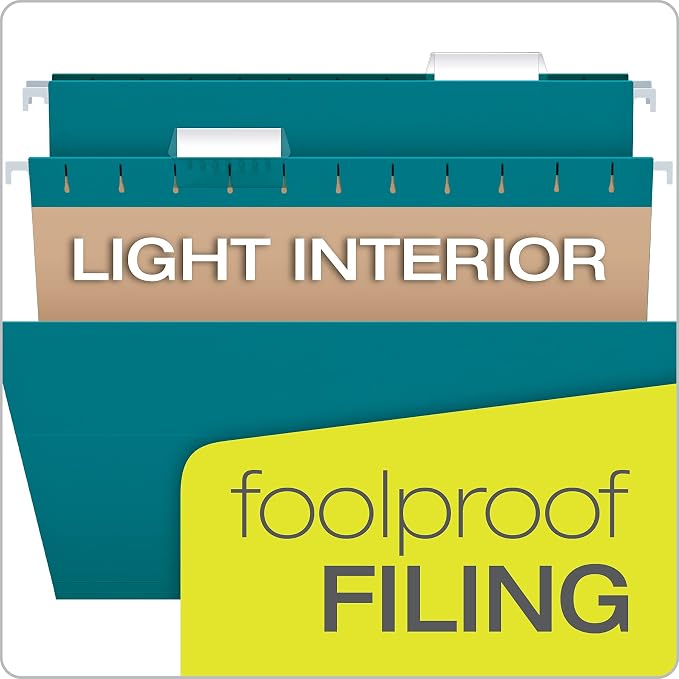 Pendaflex Recycled Hanging File Folders, Letter Size, Two-Tone - Image 7