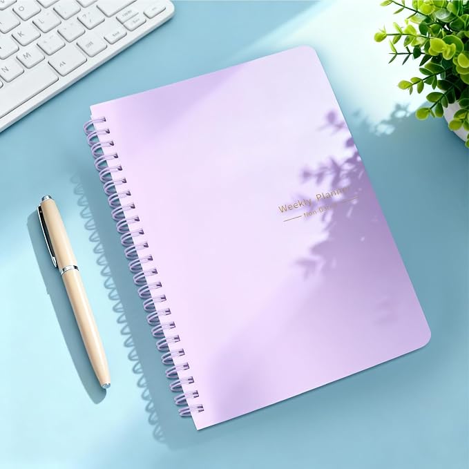 Undated Weekly Planner Purple A5 Personal Goals Journal Non Dated Kids Weekly - Image 6