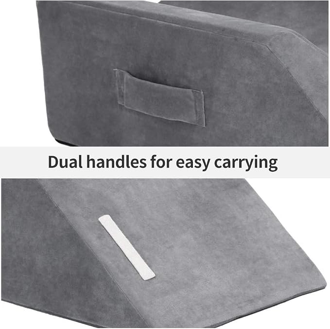 LightEase Memory Foam Leg Support and Elevation Pillow w/Dual Handles - Image 2