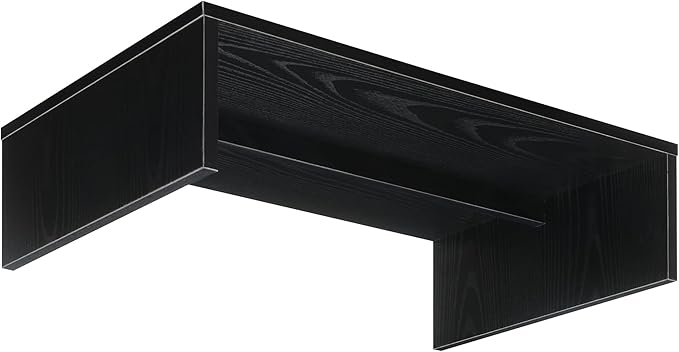 Convenience Concepts Small Designs2Go Monitor Riser for TVs up to 26 Inches, Black-DeskLoop Office