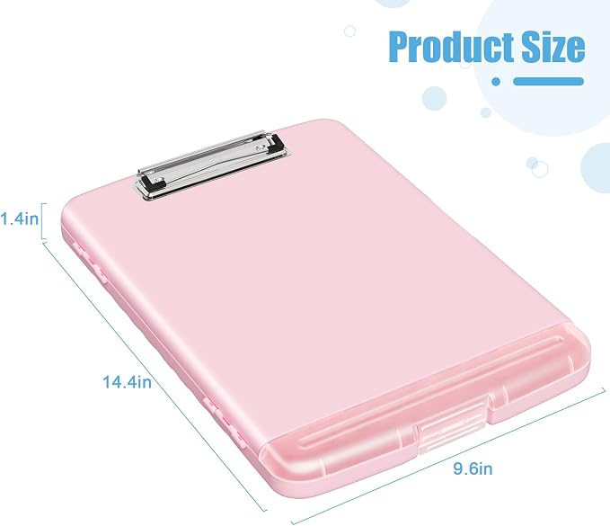 Hongri Clipboard with Storage with Pen Holder, Folder Nursing Clip Board 8.5 x - Image 4