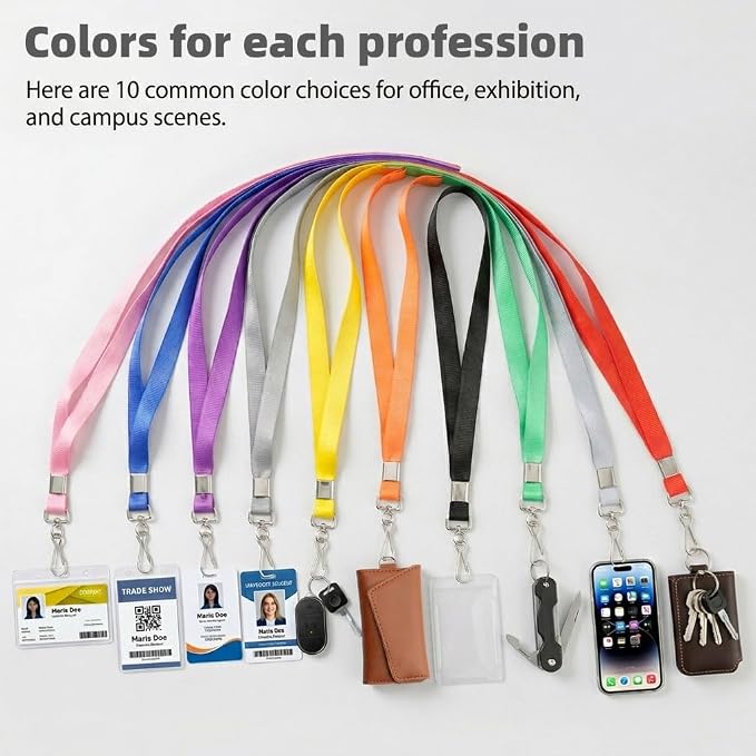 LOCONHA 100 Pack Pink lanyards Lanyards - Image 5