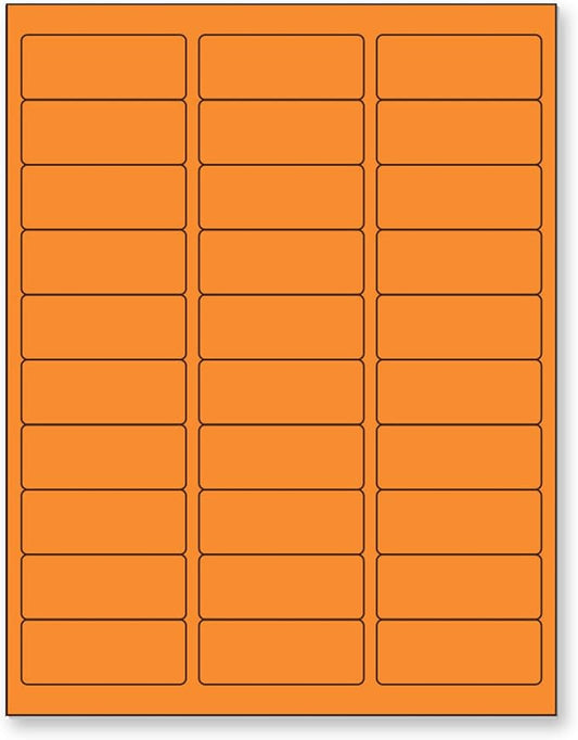 NextDayLabels - 8-1/2 x 11" Neon Color High Light Fluorescent Labels by NextDayLabels
