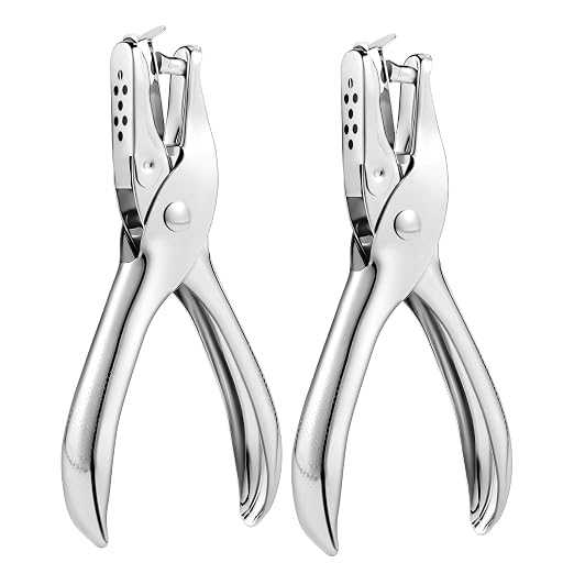 2 PCS Hole Punch, 1/4 Inch Single Hole Puncher by Yuioase