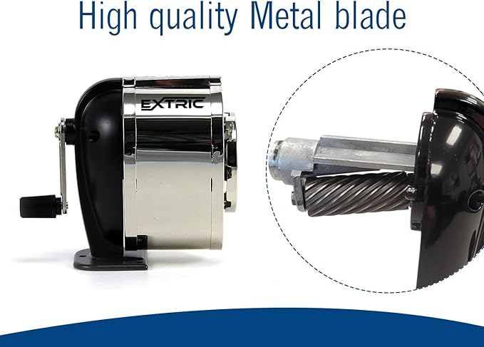 EXTRIC Pencil Sharpener Manual Desktop & Wall Mount Hand Crank Sharpeners | - Image 4