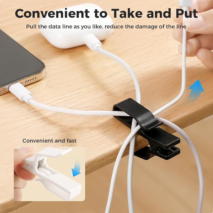 Movable Cord Holder for Nightstand, 2026 New Upgrade Cord Organizer Holder - Image 6