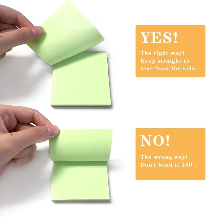Phthdoty 8 Pads Pop Up Sticky Notes 3x3 Refills Pastel Colors Self-Stick Notes - Image 3