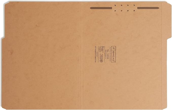 Smead Fastener File Folders, Reinforced 1/3-Cut Tabs, 1 Fastener, Letter Size - Image 6