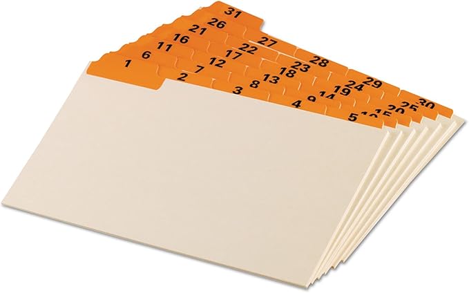 Oxford 05832 Laminated Tab Index Card Guides, 1/5 Tab, 5 x 8 by Oxford