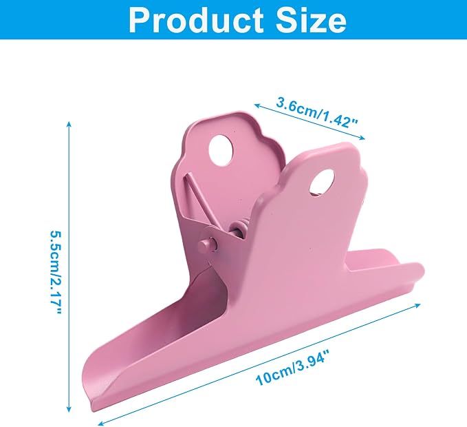 4 Inch Extra Large Metal Bulldog Clips, Paper Clamps Holder - Image 2
