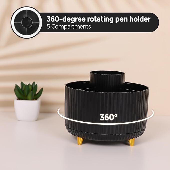 SKYDUE Black Office Supplies, Pencil Holder - Image 3