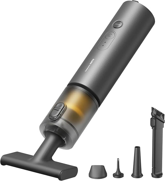 HOTO Handheld Car Vacuum Cleaner Cordless, 4-in-1 Portable Mini Vacuum with 20000Pa Strong Suction, Electric Compressed Air Duster Blower for Car, Desk, Computer, Keyboard, Home, Office Cleaning-DeskLoop Office