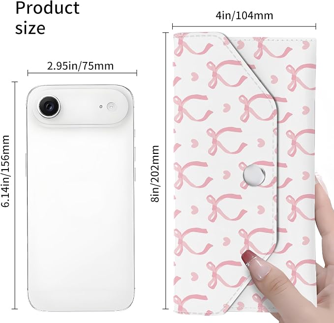 Cash Envelope Wallet Cute PU Leather Envelopes Bag - Image 5