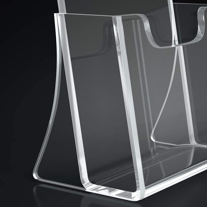 HIIMIEI Brochure Holder 8.5 x 5.5 inches, Acrylic Flyer Holder - Image 6