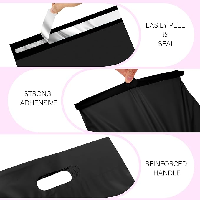 Poly Mailers 12x15.5 inch 50 Pcs, Upgrade Design Tamper Proof Mailers Poly Bags - Image 3