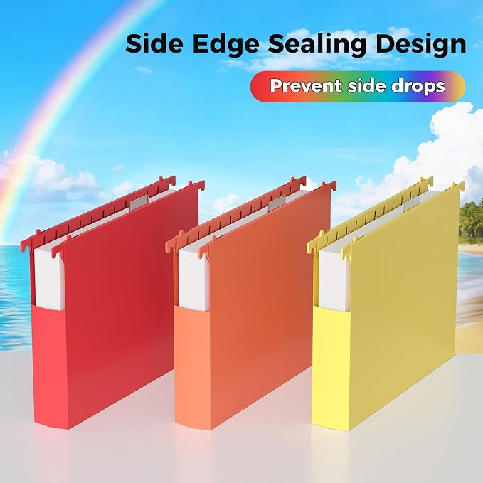 10pcs Hanging File Folders Letter Size, Plastic Hanging Folders, File Organizer - Image 4