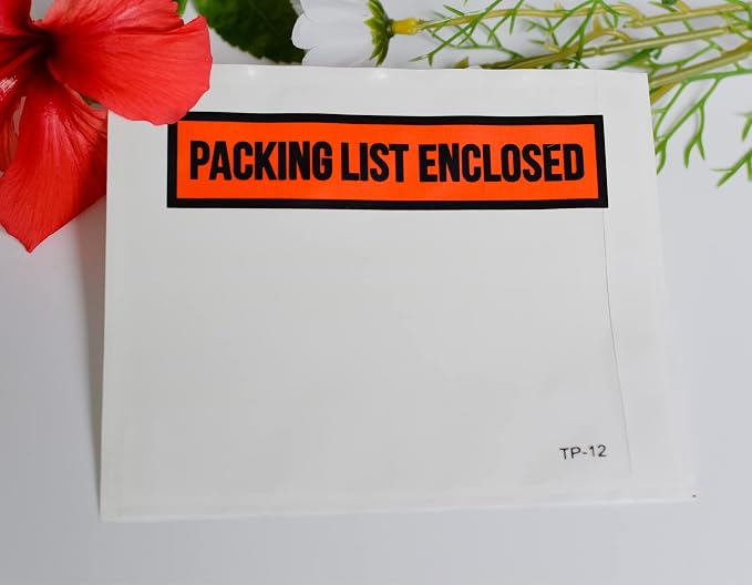 1000 PCS 4.5"x 5.5" Clear Self-Adhesive Packing List Envelopes - Image 2
