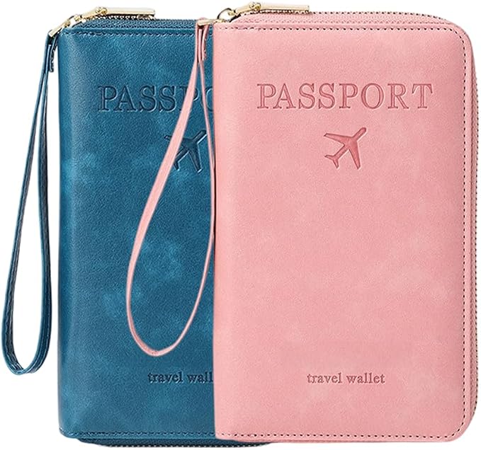 Multi-Functional RFID Passport Wallet, RFID Passport Holder by LECDOA