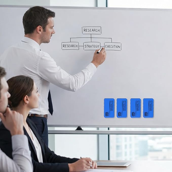 OWLKELA 8Pcs Dry Erase Erasers, Magnetic Whiteboard Eraser - Image 6