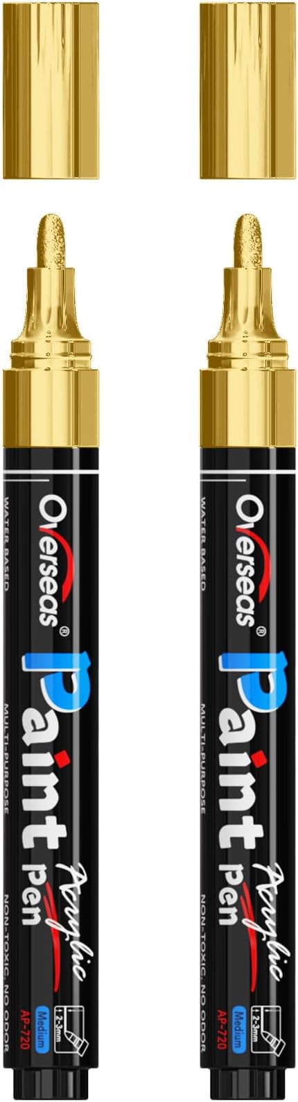 Overseas Gold Paint Pens Paint Markers by Overseas