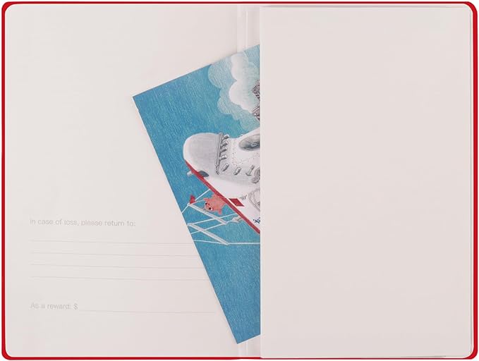 Comix 6 Pack Lined Journal Notebooks for Work, 240 Pages, 5.5"x8.3", Red, Hardcover, A5 Medium College Ruled, Journaling Notebooks for Notes-taking, Fits for Office School Home-DeskLoop Office