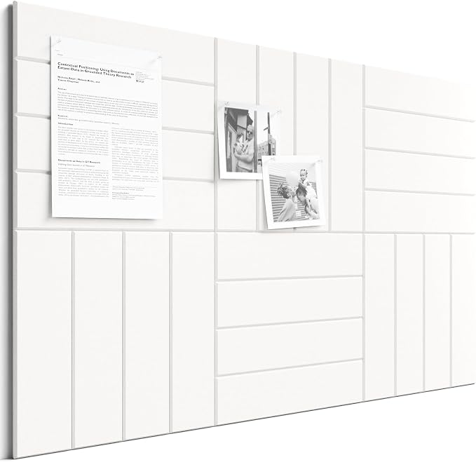 Bumusty Large Cork Board Alternative-36 x 24" Felt Bulletin Board Tiles by BUMUSTY