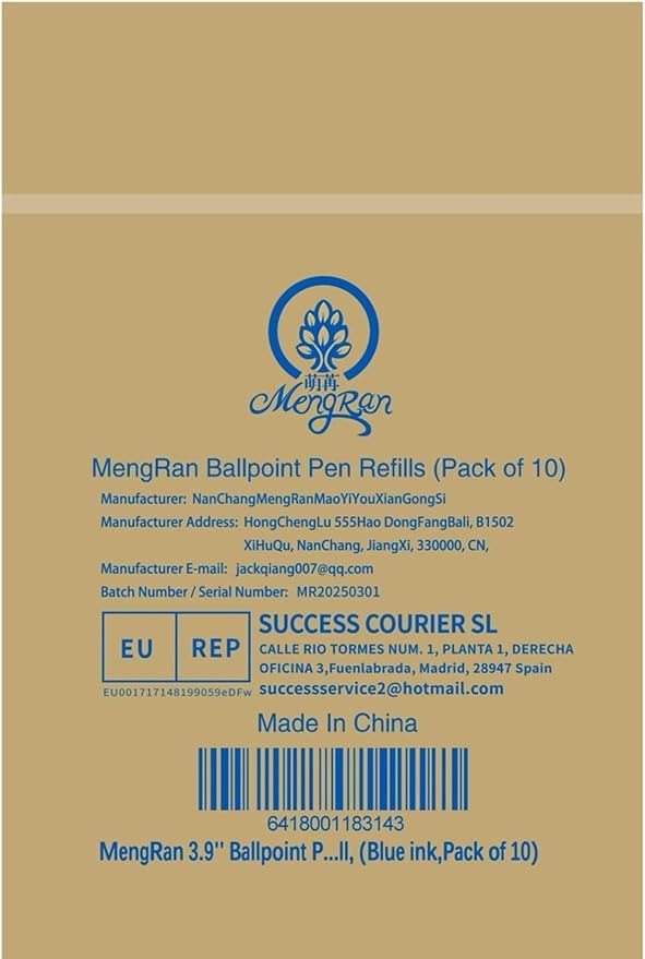 MengRan 3.9'' Ballpoint Ink Pen Refills, - Image 4