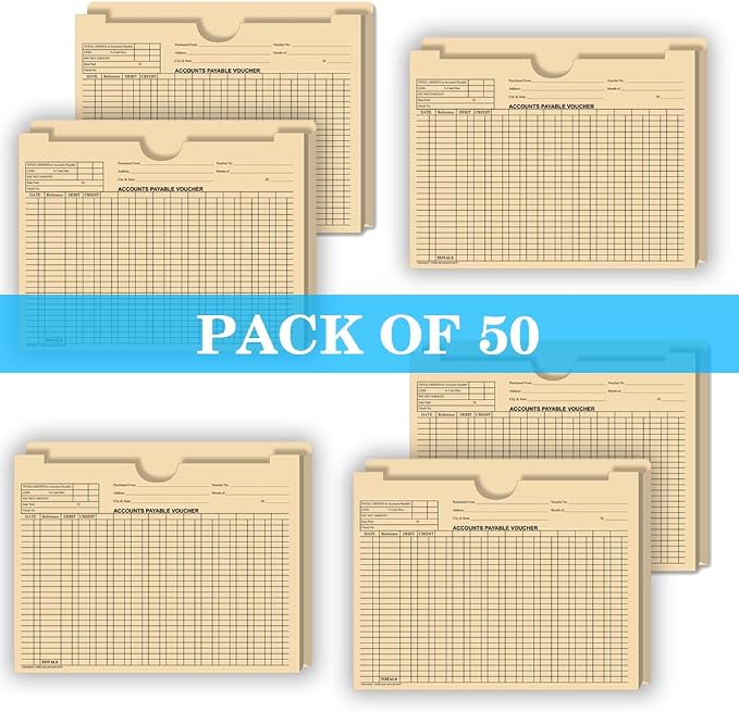 1" Expandable Accounts Payable A/P Voucher Envelopes 11.75 x 9.5, Pack 50 | - Image 4
