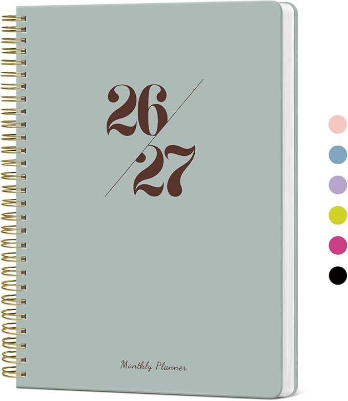 Monthly Planner 2026-2027, 18 Months Calendar Planner 2026-2027, Runs from July by Taja