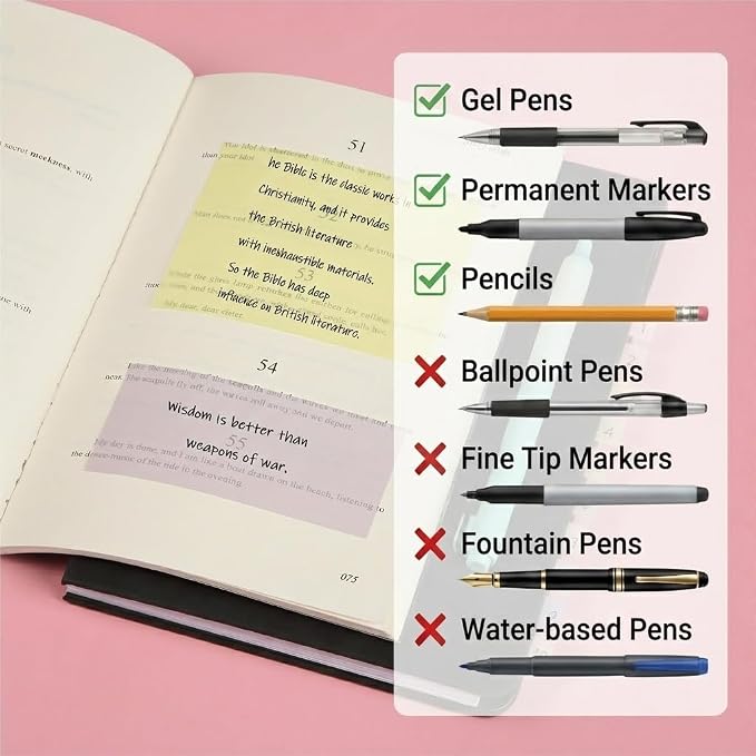 Mr. Pen- Transparent Sticky Notes Set, 1650 Sheets | Transparent Sticky Notes - Image 4