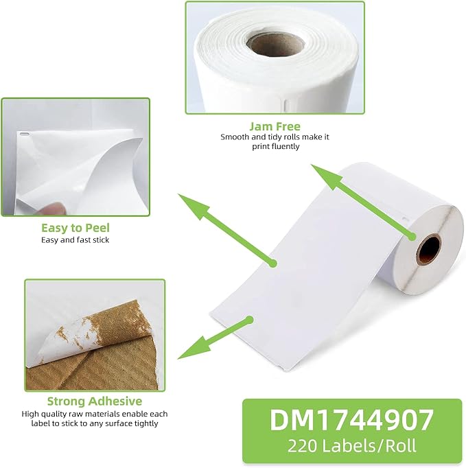 Compatible 4" x 6" Direct Thermal Label Replacement - Image 3