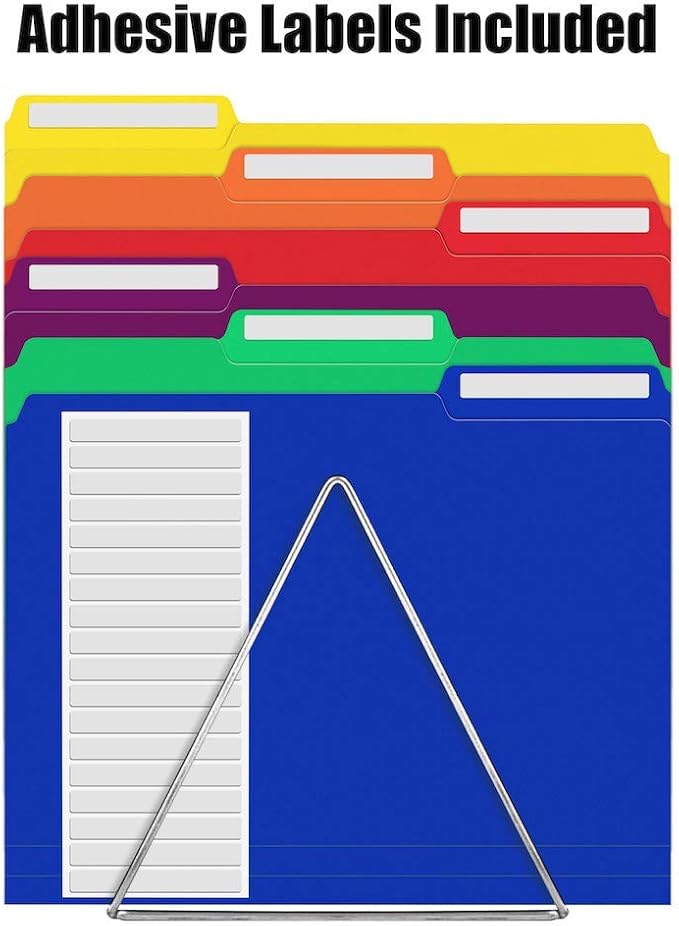 Sooez 18 Pack Plastic File Folders Colored - Image 3