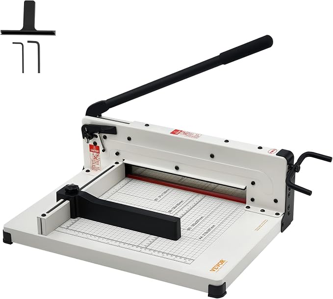 VEVOR Heavy Duty Paper Cutter, 400 Sheet Capacity, Solid Steel Construction - Image 9
