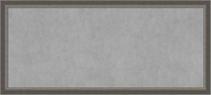 Amanti Art Silver Framed Magnetic Board 23x51 Oversize Vision Board by AmantiArt