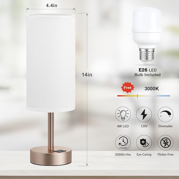 Dicoool Touch Bedside Table Lamp - Image 5