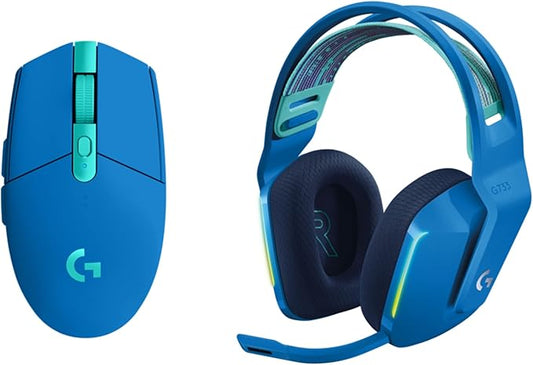 Logitech G305 Lightspeed Wireless Gaming Mouse + G733 Lightspeed Wireless Gaming Headset Bundle - Blue-DeskLoop Office
