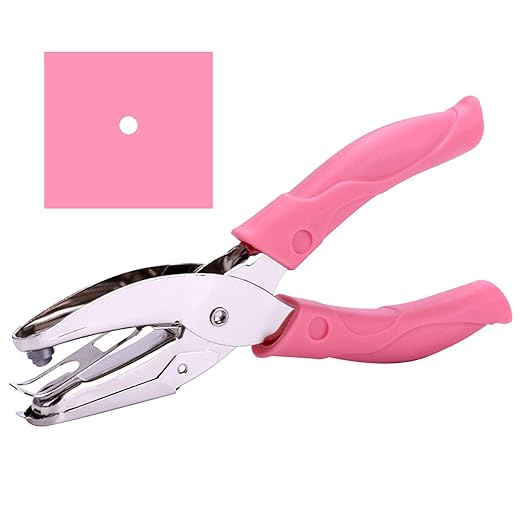1 Pack 6.3 Inch Length 1/8 Inch Diameter of Circle Hole Handheld Single Paper by Yansanido