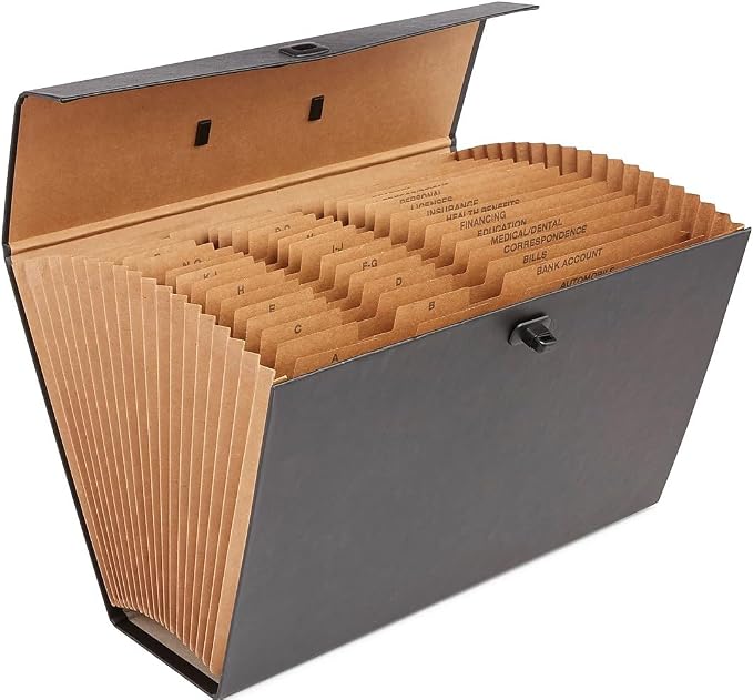 Staples Accordion File, 19‑Pocket Multiple‑Index Expanding Organizer, Legal Size by Staples