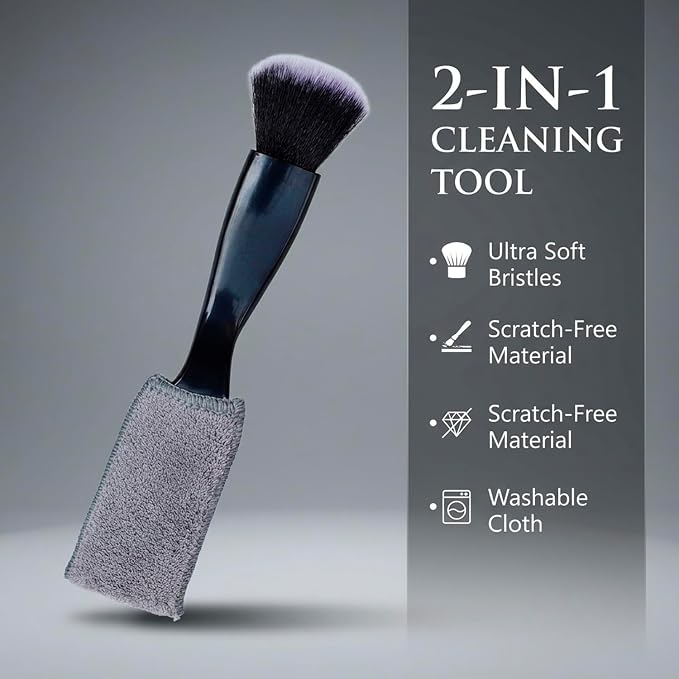 3 Pcs Exquisite Microfiber Duster Brushes, Car Detailing Brushes, Feather Duster - Image 4