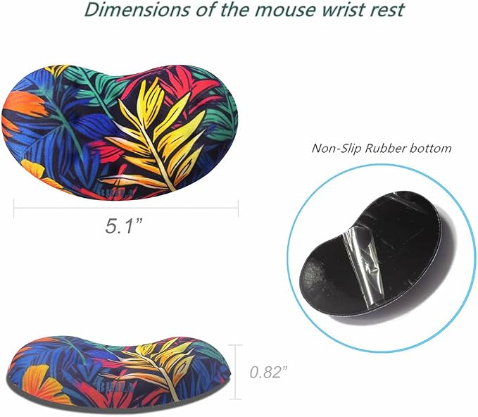 BRILA Ergonomic Memory Foam Mouse Wrist Rest Support Pad Cushion - Image 3