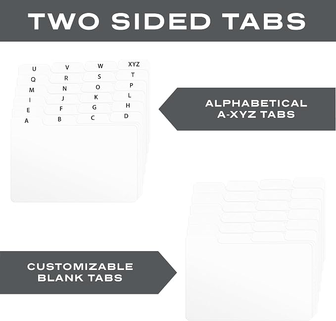 3x5 Index Card Alphabet Tab Dividers 24 pcs - Image 5