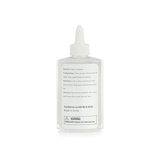 Amazon Basics Washable Liquid School Glue, 5 fl.oz Bottle, 147ml,1-Pack, Clear-DeskLoop Office