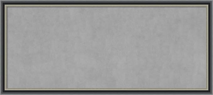 Amanti Art Black Framed Magnetic Board 23x51 Oversize Vision Board by AmantiArt
