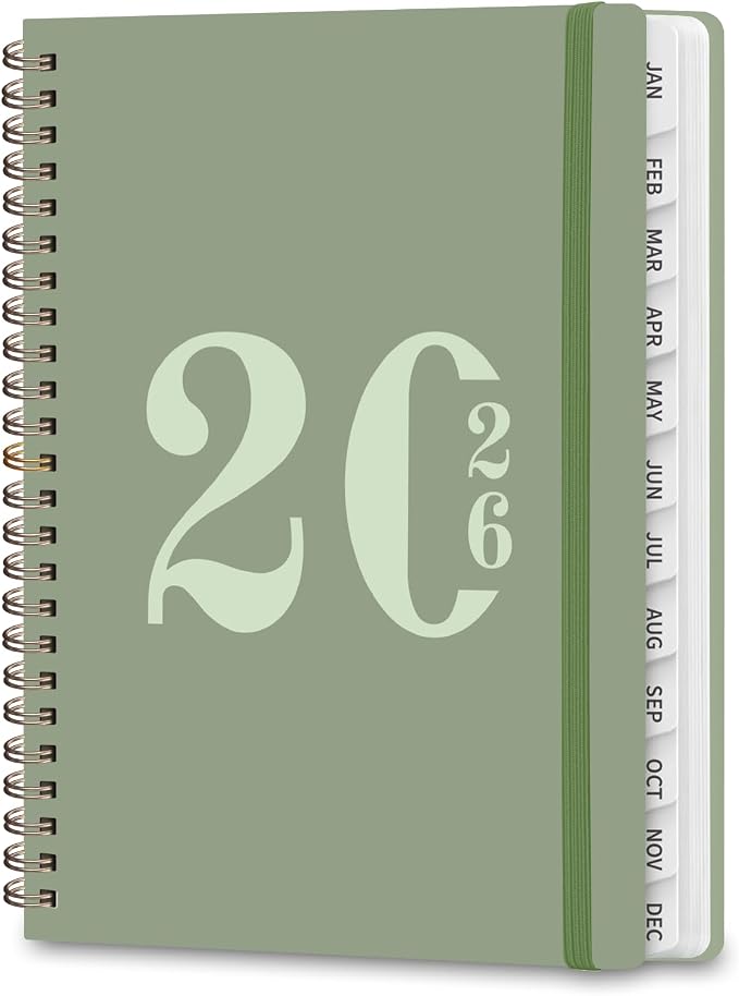 2026 Planner, Weekly and Monthly Calendar Agenda Book, Jan 2026 by VALOME