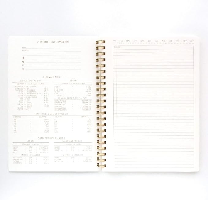 DesignWorks Ink Textured Paper Twin Wire Notebook, Daily Planner & Soft Cover - Image 5