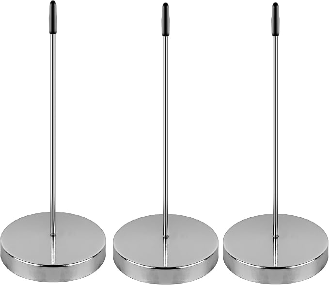 3 Pack Ticket Spike, Metal Bill Holder, Straight Rod Spike, Reliable Receipt by CHTUGEM