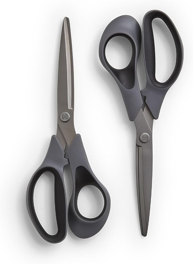 TRU RED 8‑Inch Titanium Coated Scissors, Straight Handle, Right & Left Handed by TRURED